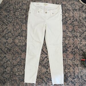 Madewell maternity white Jeans